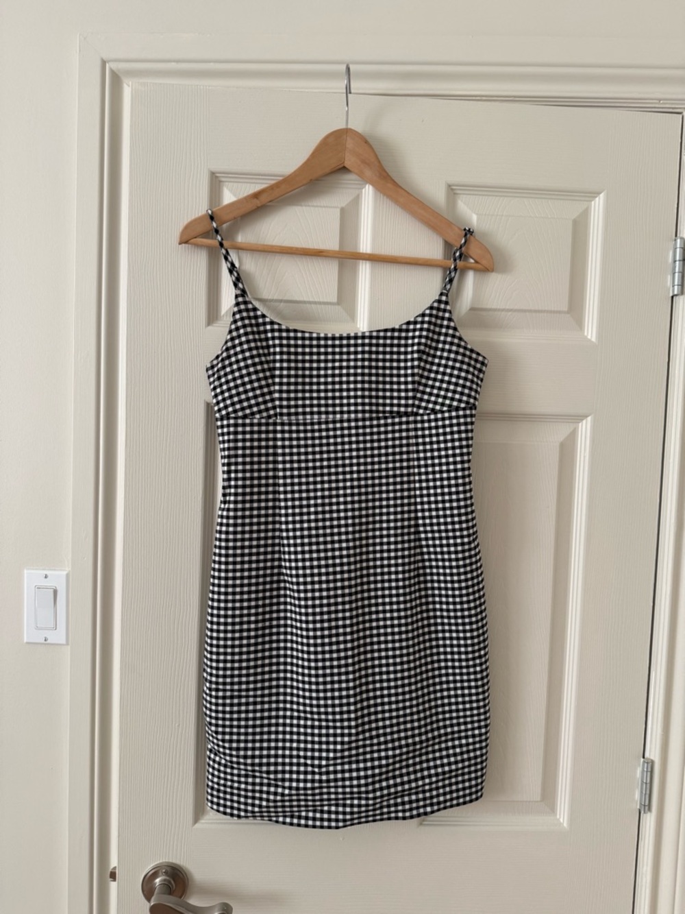 Dynamite Black Gingham Mini Dress